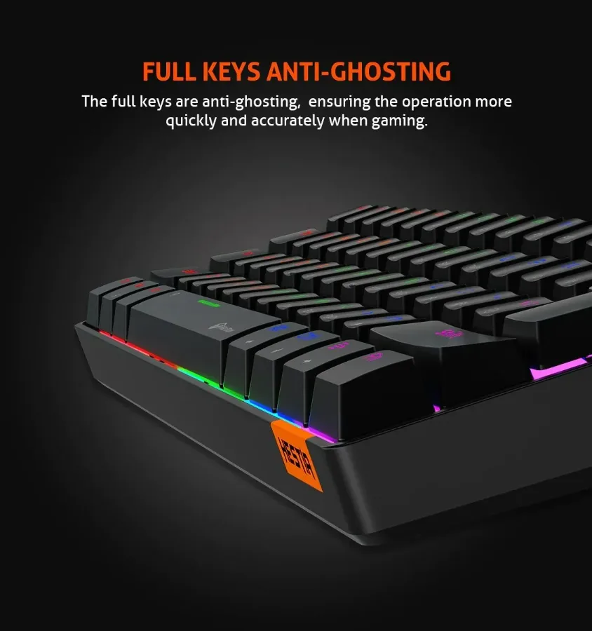 MEETION RGB Wired Mechanical Keyboard HESTIA - Black | MK005 β photo 5