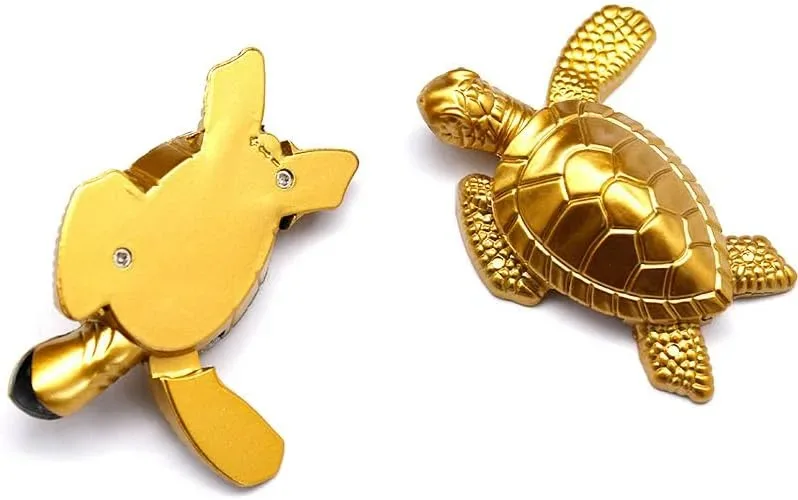Turtle Lighter, Golden Tortoise Refillable Lighter — photo 5