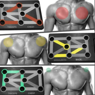 12 in 1 Push Up Board System Foldable Workout Portable Trainer for Home Fitnes — photo 7