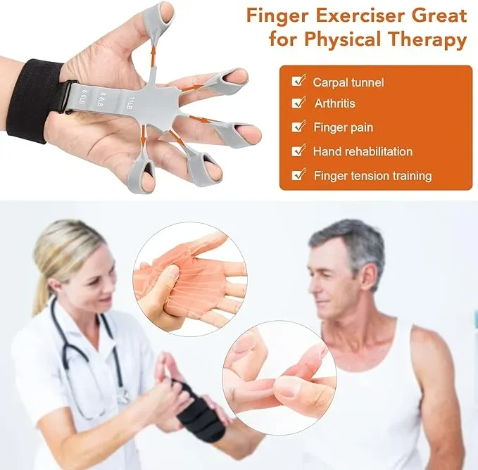 Hand Grip Strengthener - Adjustable Finger Exerciser and Finger Stretcher β photo 4