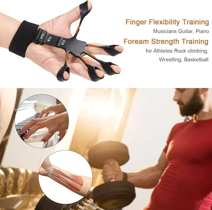 Hand Grip Strengthener - Adjustable Finger Exerciser and Finger Stretcher — photo 5