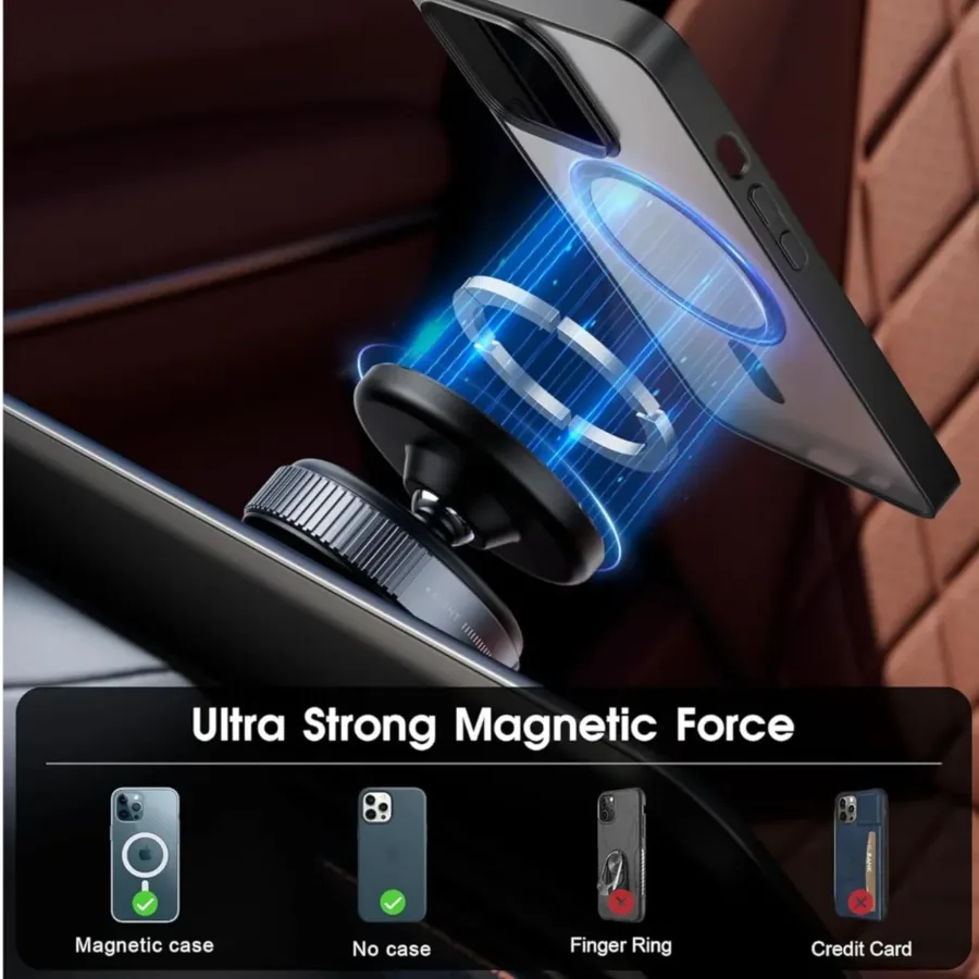 Magnetic Phone Holder Bracket with Rotating Vacuum Suction (K009) — photo 3