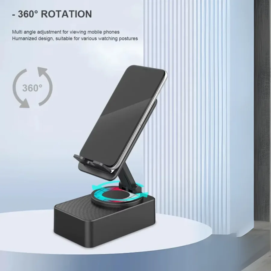Kisonli M1PLUS Mini Portable Phone Holder Professional Wireless Speaker — photo 3