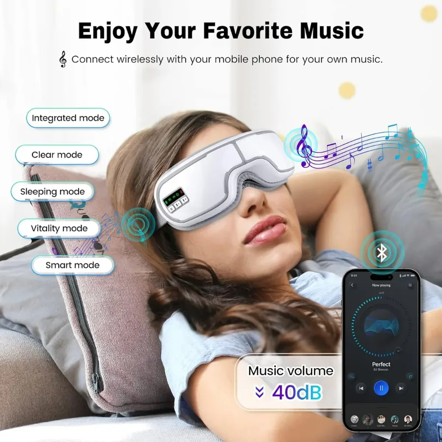 Heated Eye Massager with Compression for Migraine & Eye Relief β photo 4