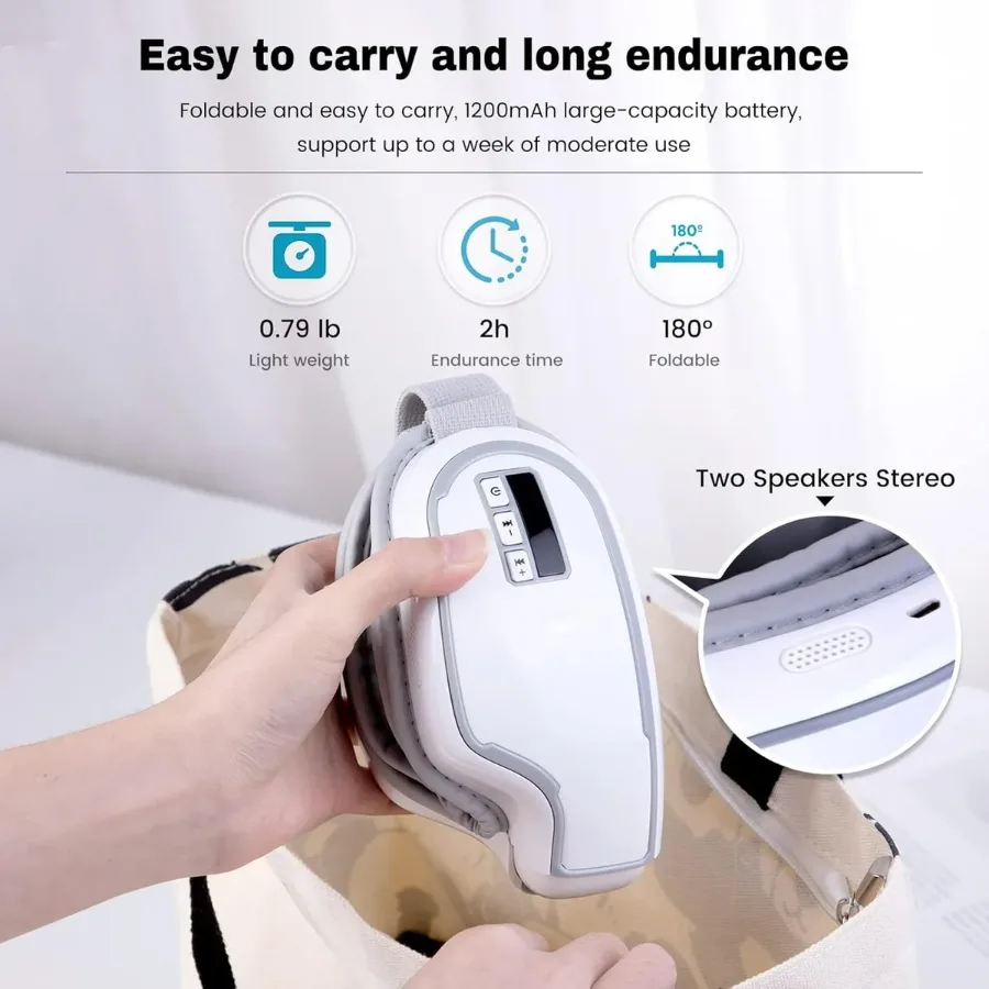 Heated Eye Massager with Compression for Migraine & Eye Relief — photo 7
