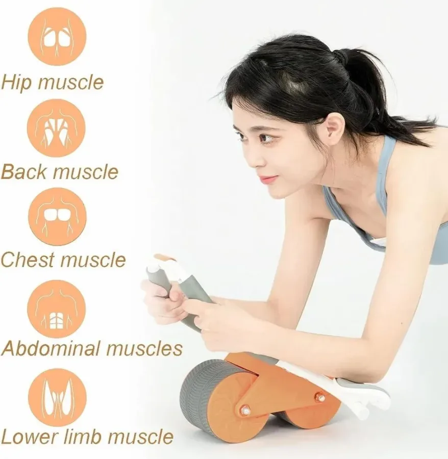 Abdominal Exercise Wheel Elbow Support Rebound Roller Automatic - AB Wheel — photo 2