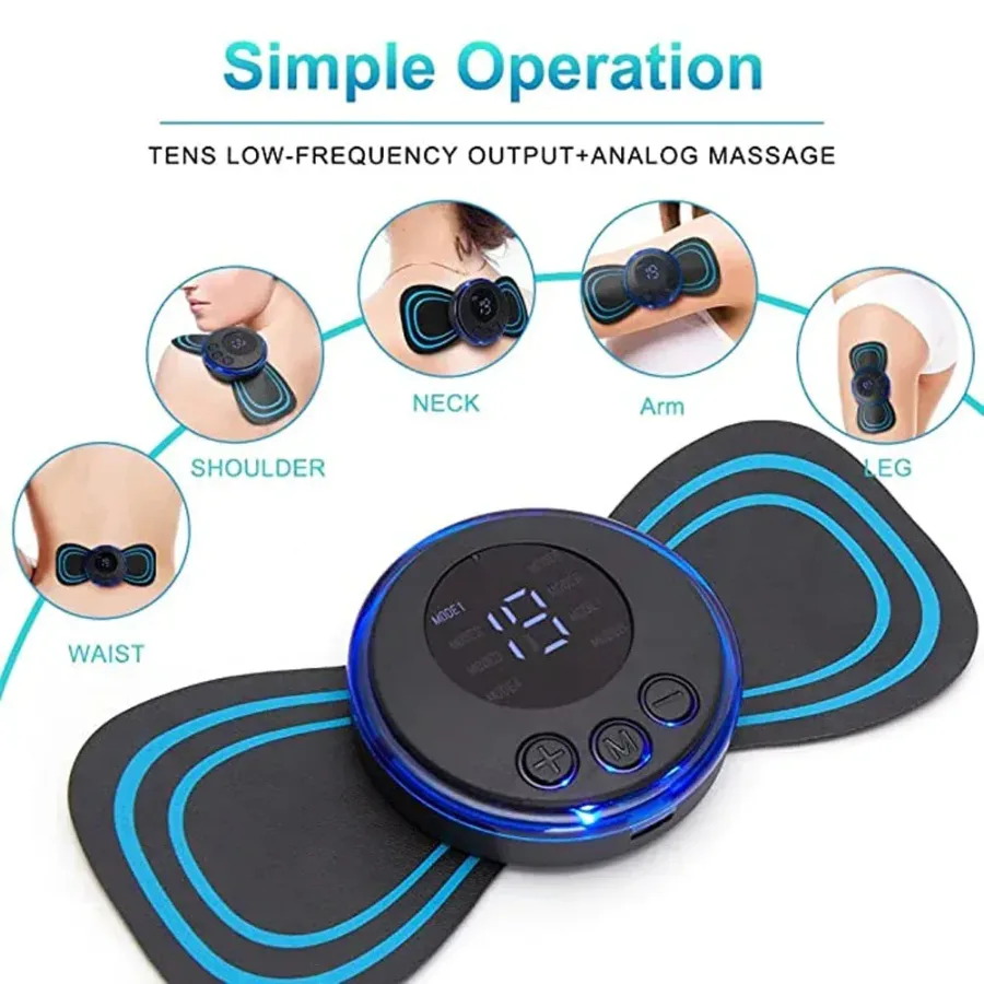 EMS Mini Portable Electric Neck, Back & Body Pain Relief Massager — photo 8