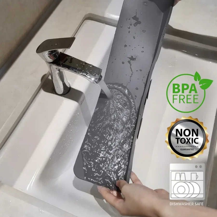 SILICONE SINK SPLASH SUCTION GUARD β photo 2