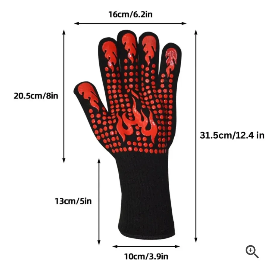 Heat Resistant Fire
Gloves (Set of 2) β photo 5