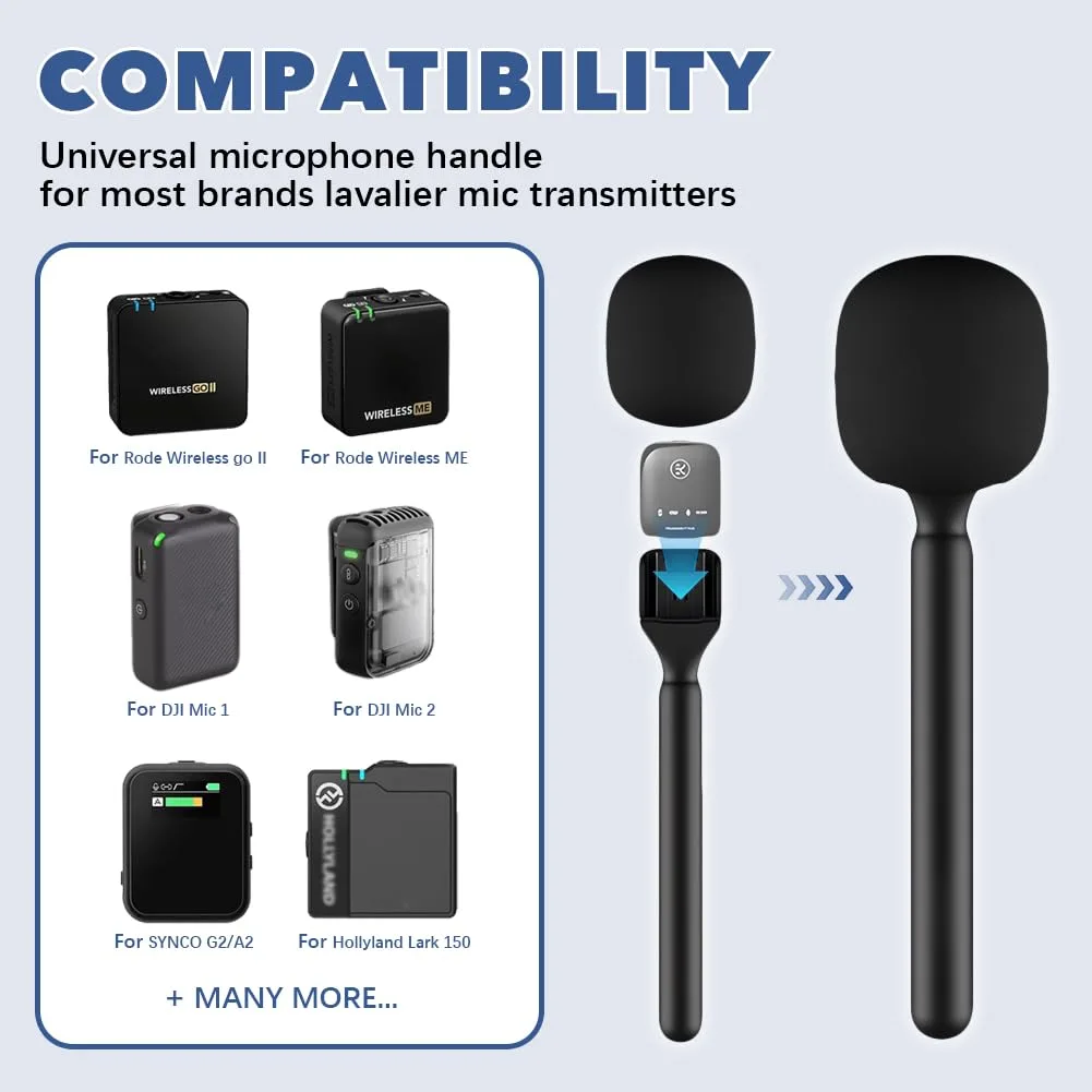 Universal Wireless Microphone Interview Handle β photo 4