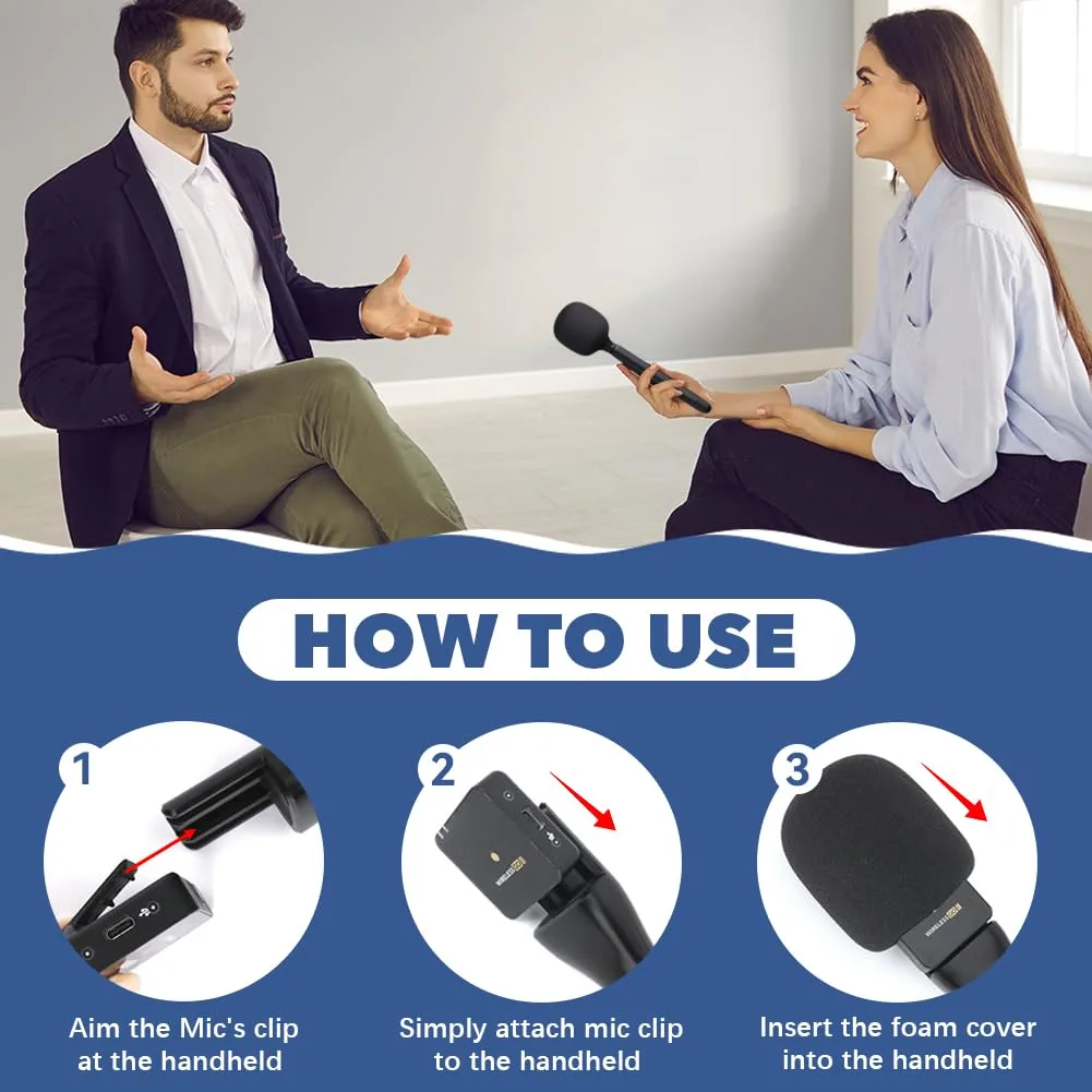 Universal Wireless Microphone Interview Handle — photo 6