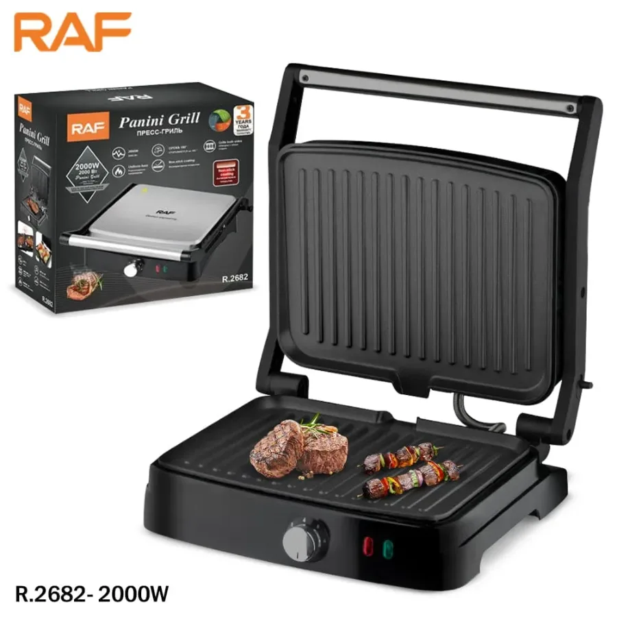 RAF Panini Grill Sandwich Maker 2000W R2682 — photo 2