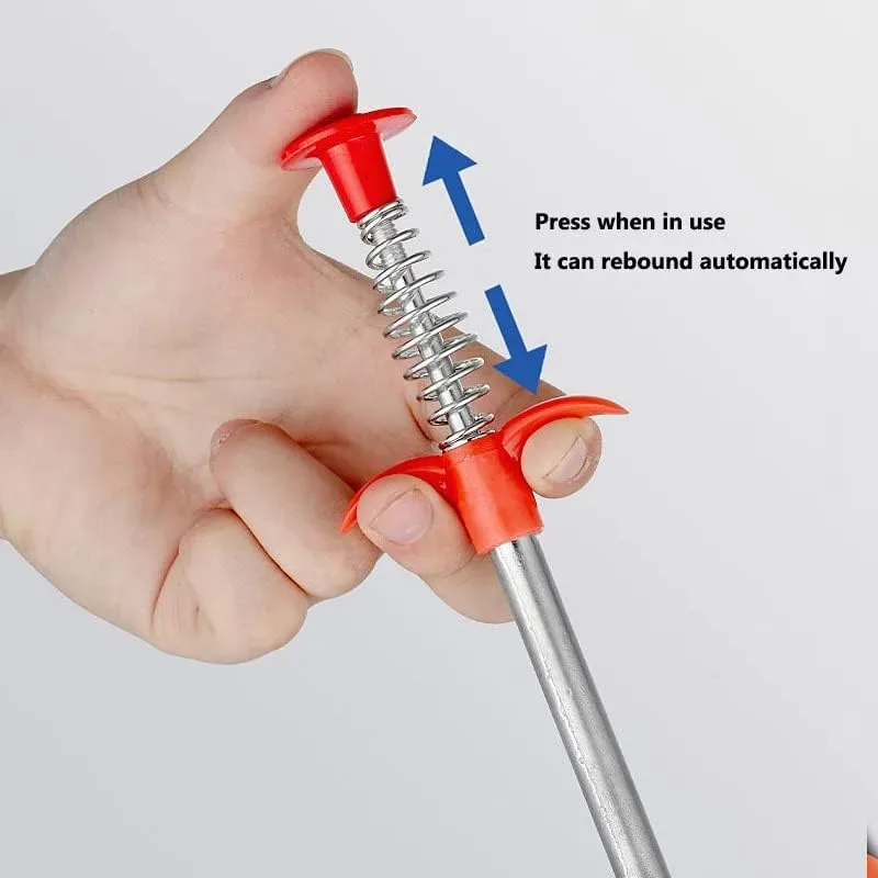 Clog Remover Tool, Drain Cleaner Flexible Grabber Claw Reacher Tool with 4 Claws Bendable — photo 4