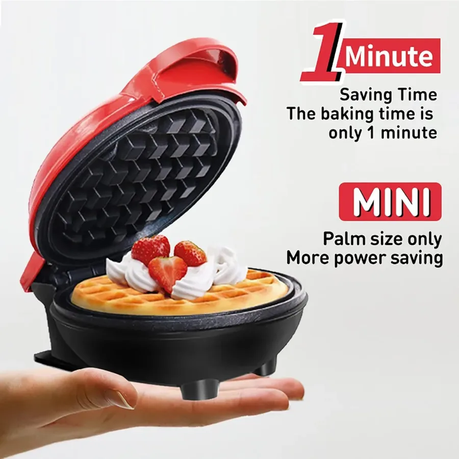 Round Non Stick Mini Waffle Maker β photo 6