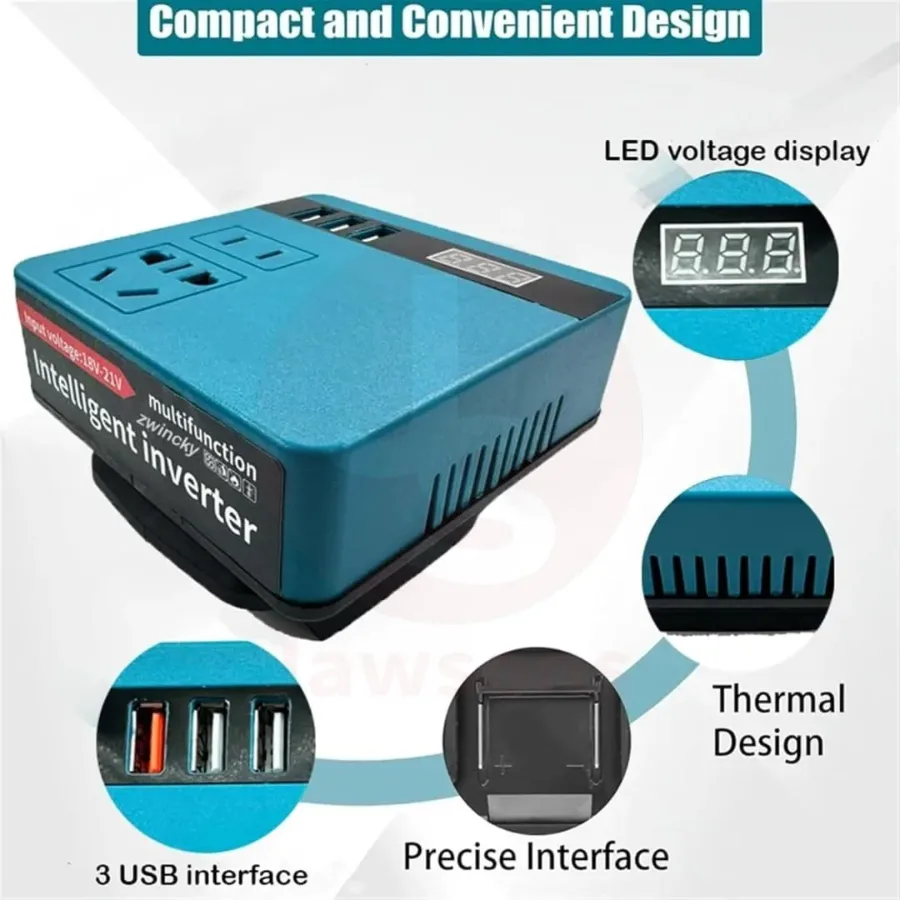 Multifunction Lithium Battery Inverter 21V TO 220V β photo 4