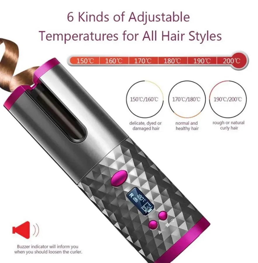 Cordless Automatic Hair Curler — photo 6