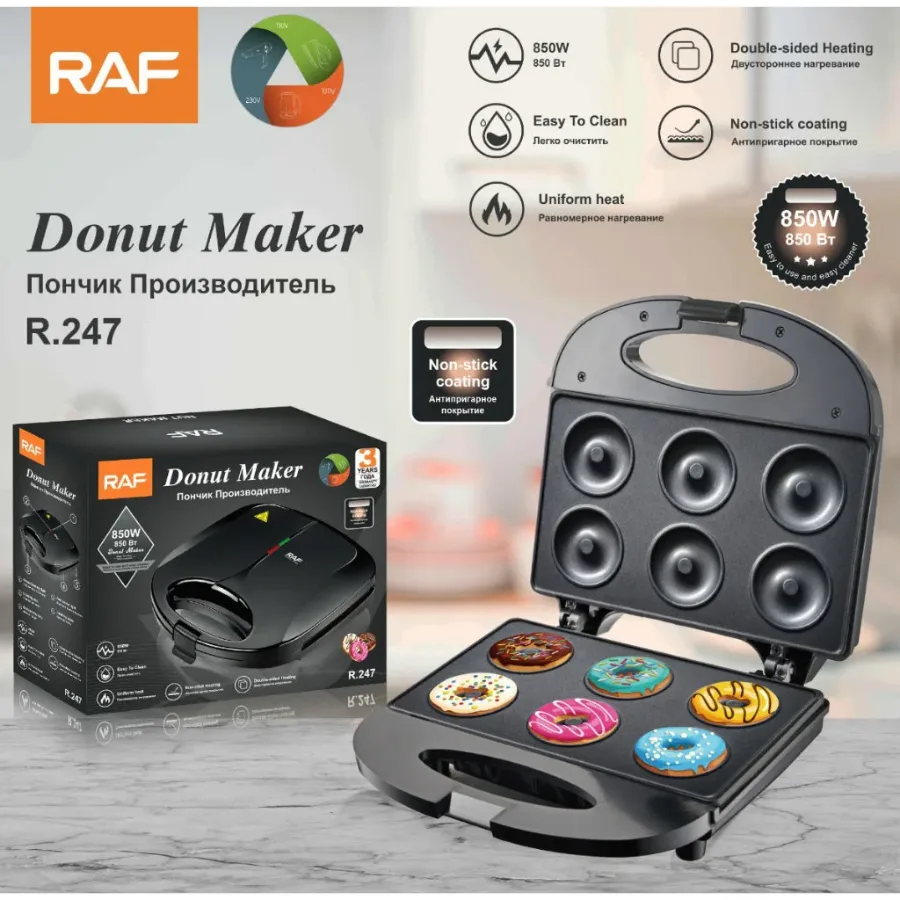 Raf Non-stick Electric Donut Maker R247 R532
